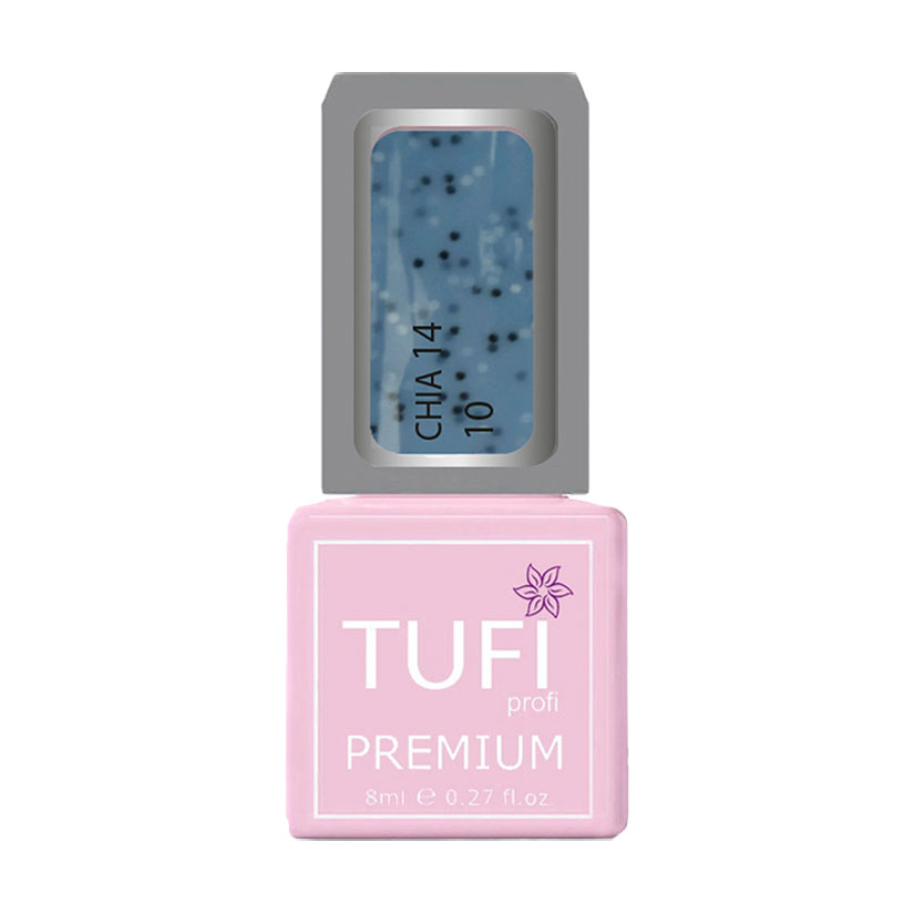 

Уцінка! Гель-лак для нігтів Tufi profi Premium Chia, 10 Чорничний пудинг, 8 мл