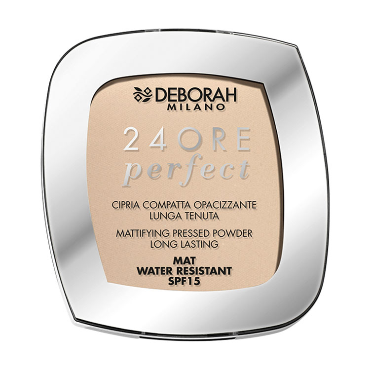 

Уцінка! Стійка компактна пудра для обличчя Deborah 24Ore Perfect Compact Powder SPF 15, 01 Light Beige, 9 г