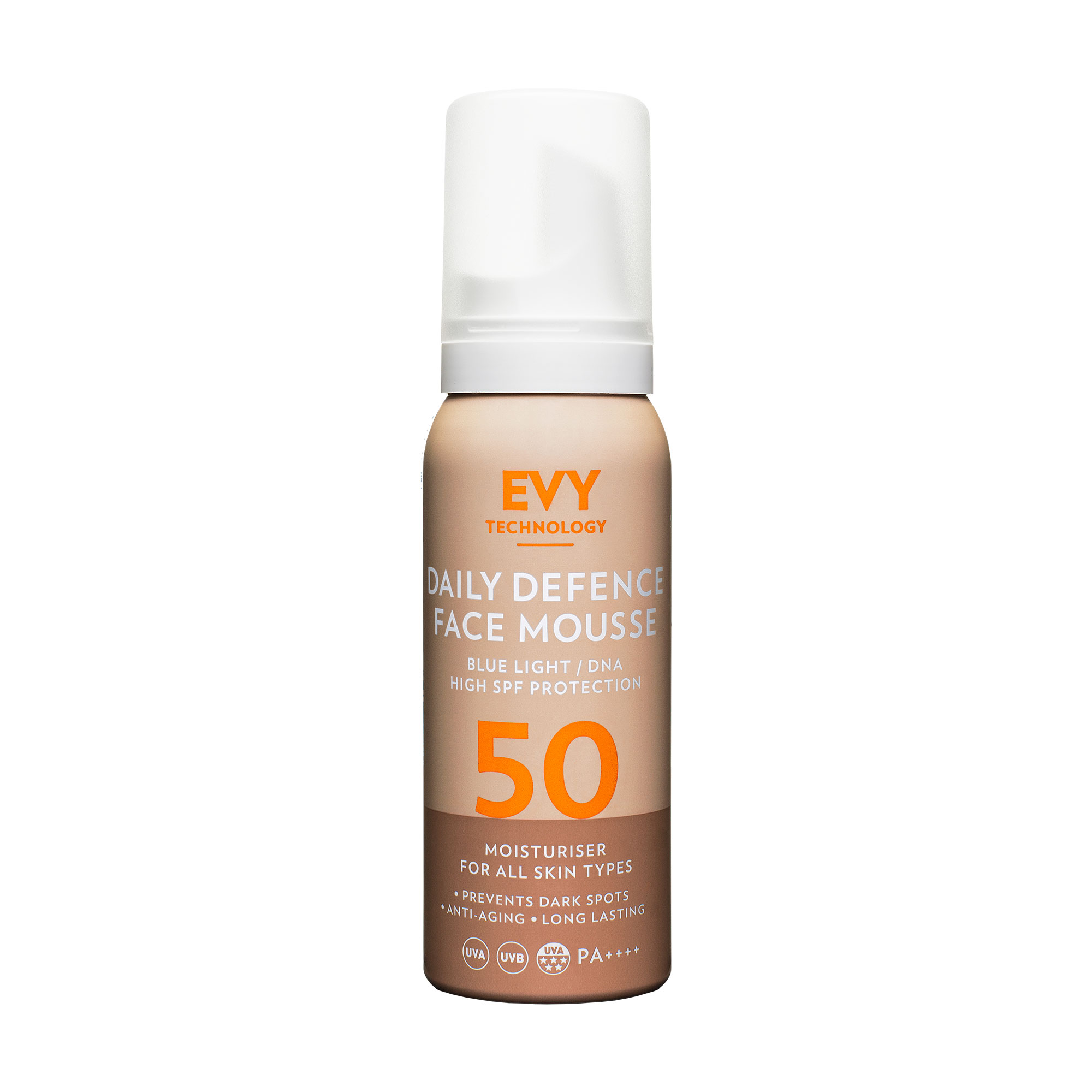 

Уцінка! Щоденний сонцезахисний мус для обличчя EVY Technology Daily UV Face Mousse, SPF 50/PA++++, 75 мл
