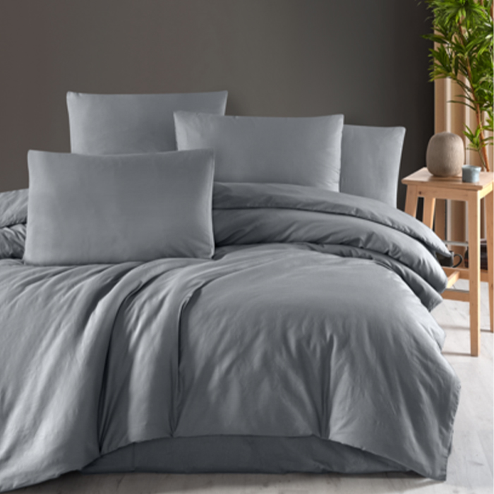 

Комплект постільної білизни Soho Anthracite, 180*215 см (простирадло, 200*240 см + підковдра, 180*215 см + 2 наволочки, 50*70 см) (6891065)