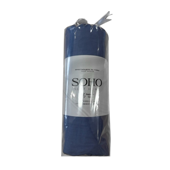 

Простирадло на резинці Soho Deep Ocean, 160*200+20 см (6891084)