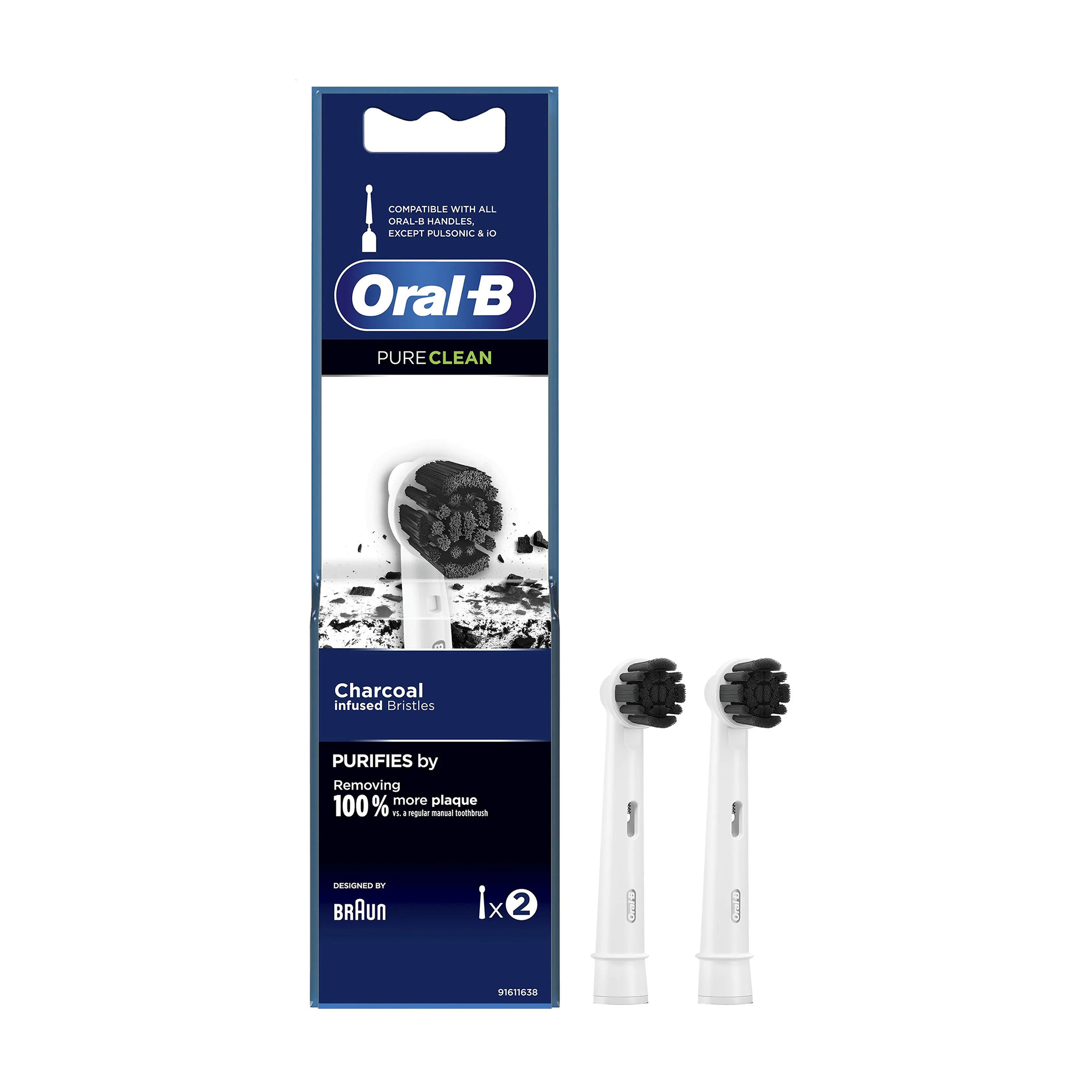 

Змінні насадки для електричної зубної щітки Oral-B Pure Clean, 2 шт