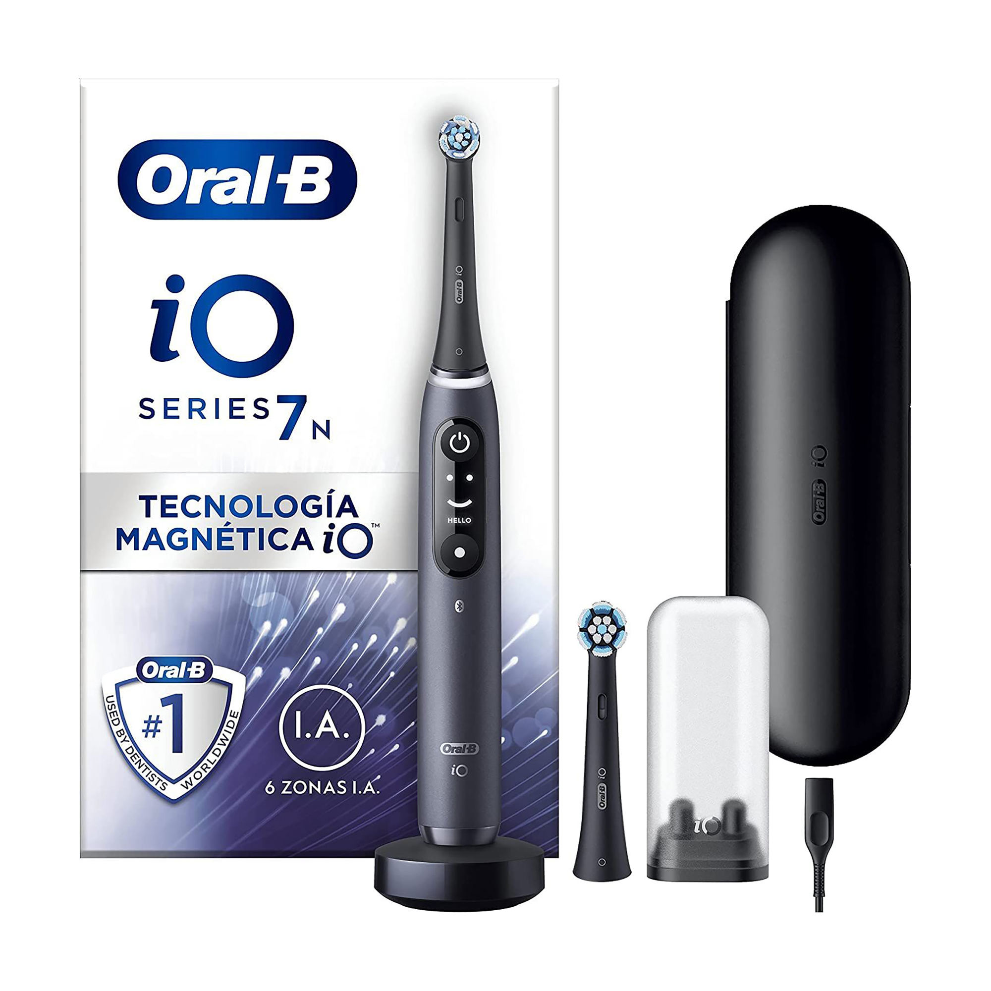 

Електрична зубна щітка Oral-B iO Series 7N Black Onyx з футляром, 1 шт