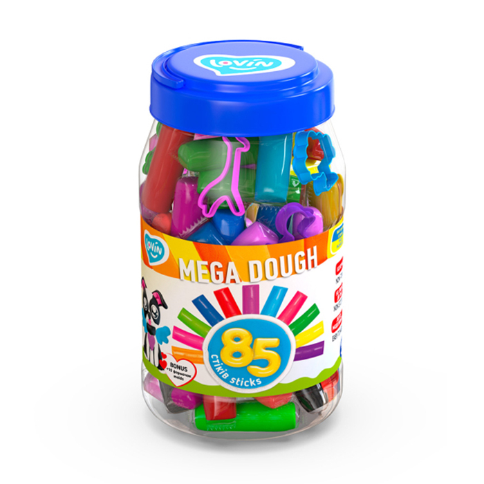 

Набір для ліплення з тістом Lovin Mega Dough 85 елементів, від 3 років (41227)