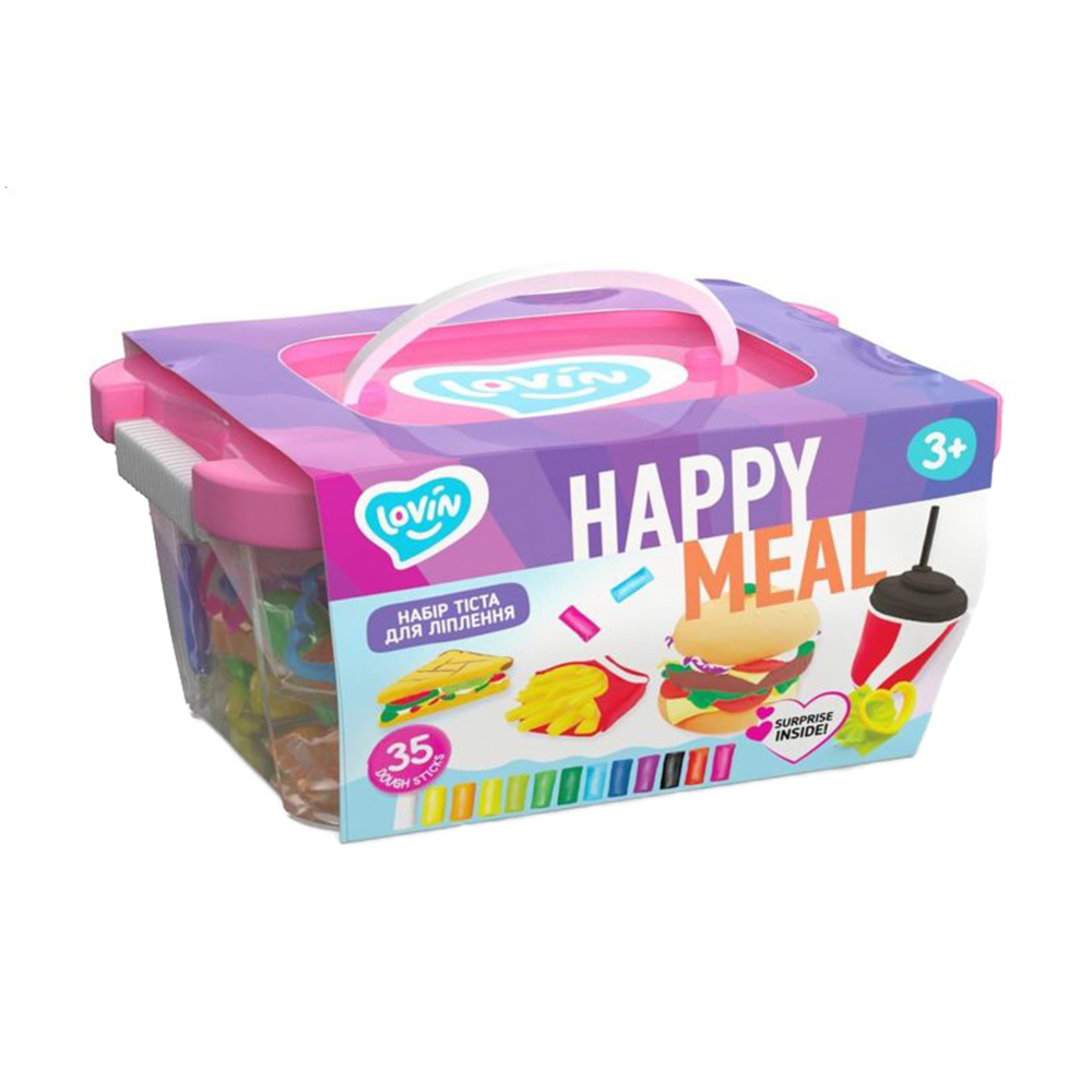 

Уцінка! Набір для ліплення з тістом Lovin Happy Meal 35 елементів, від 3 років (41137)