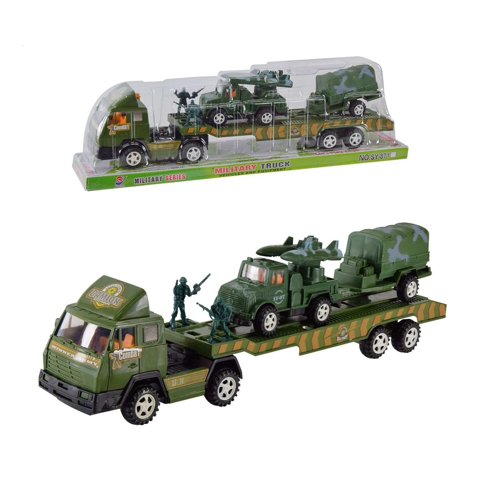 

Дитячий ігровий набір Країна Іграшок Military Truck Трейлер, від 5 років (SY-871D)