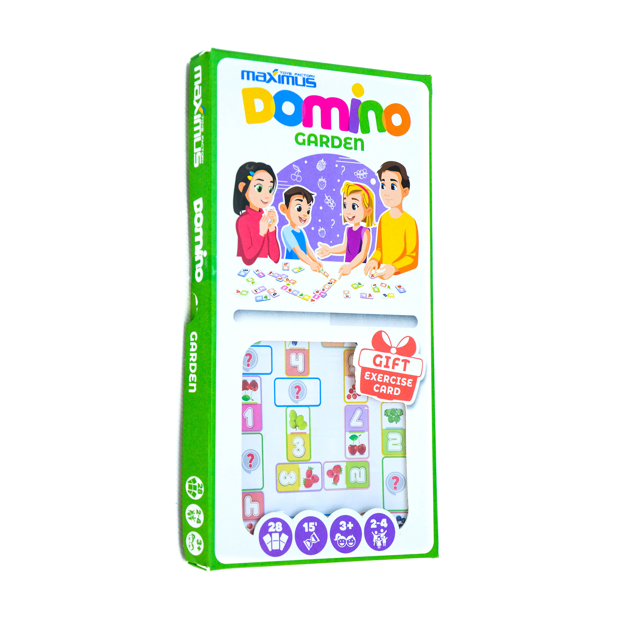 

Настільна гра Maximus Domino Садочок, від 3 років, 28 елементів (5490)