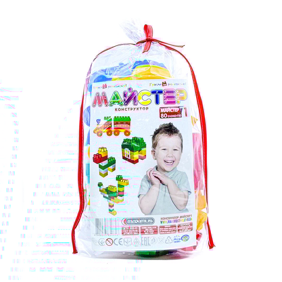 

Конструктор Maximus Майстер 1, від 3 років, 80 елементів (5065)