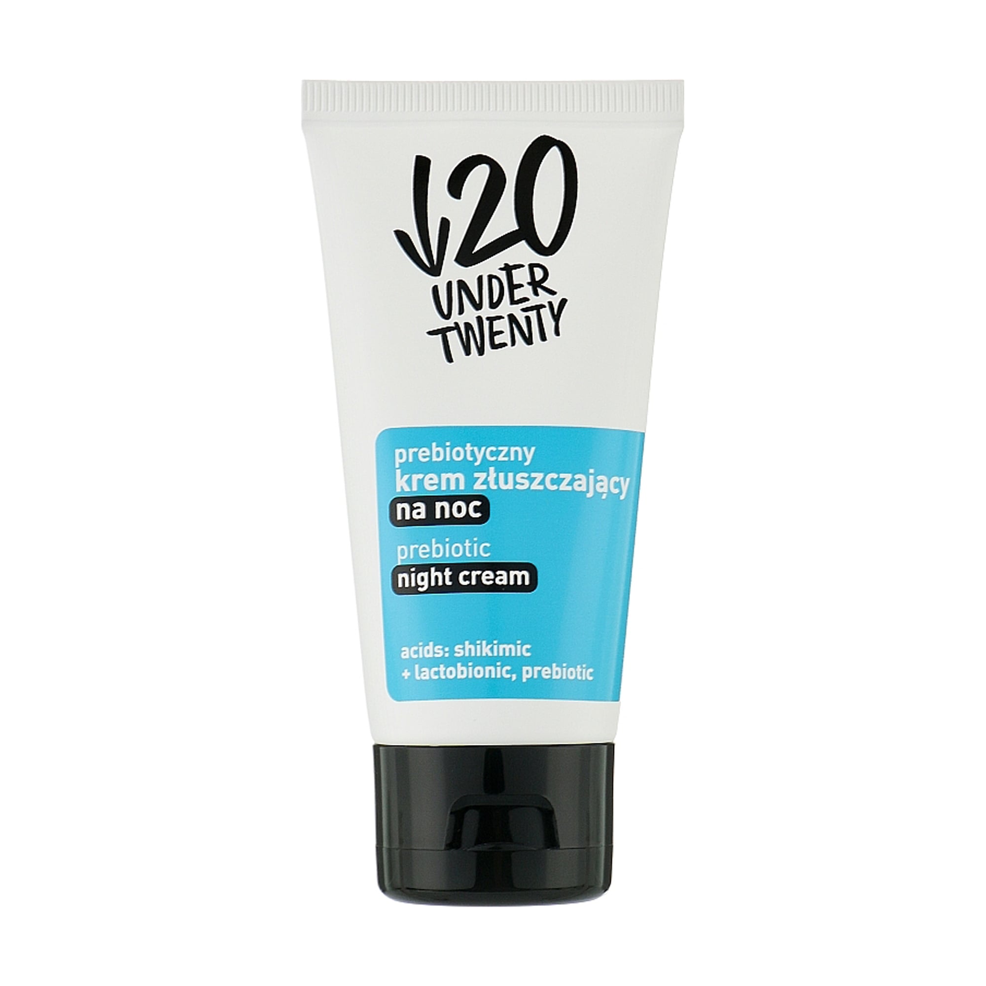 

Уцінка! Нічний відлущувальний пробіотичний крем для обличчя Under Twenty Prebiotic Night Cream, 50 мл