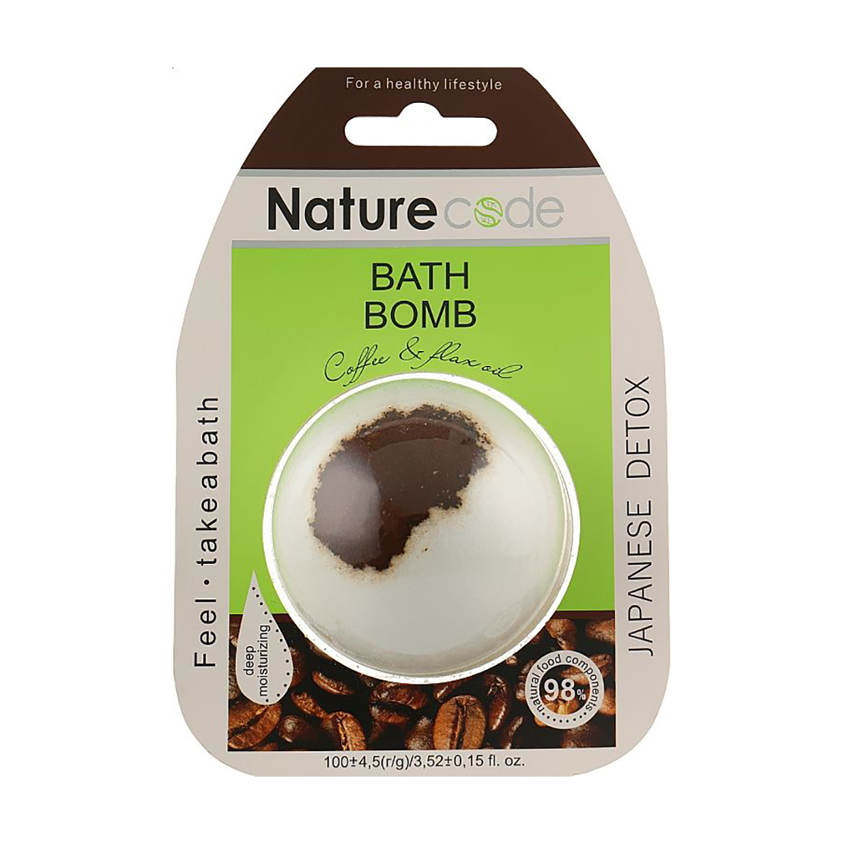 

Бомбочка для ван Nature Code Japanese Detox, 100 г (блістер)