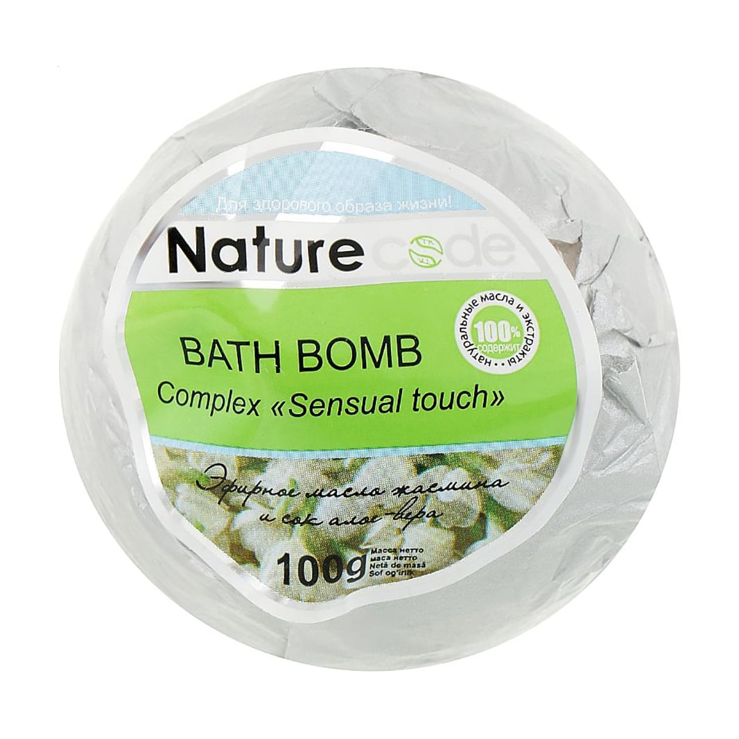 

Уцінка! Бомбочка для ван Nature Code Сomplex Sensual Touch біла, 100 г