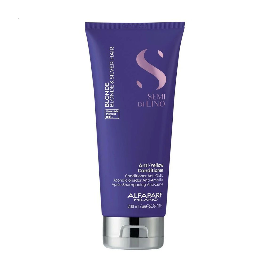 

Кондиціонер Alfaparf Semi Di Lino Blonde Anti-Yellow Conditioner для світлого та знебарвленого волосся, 200 мл