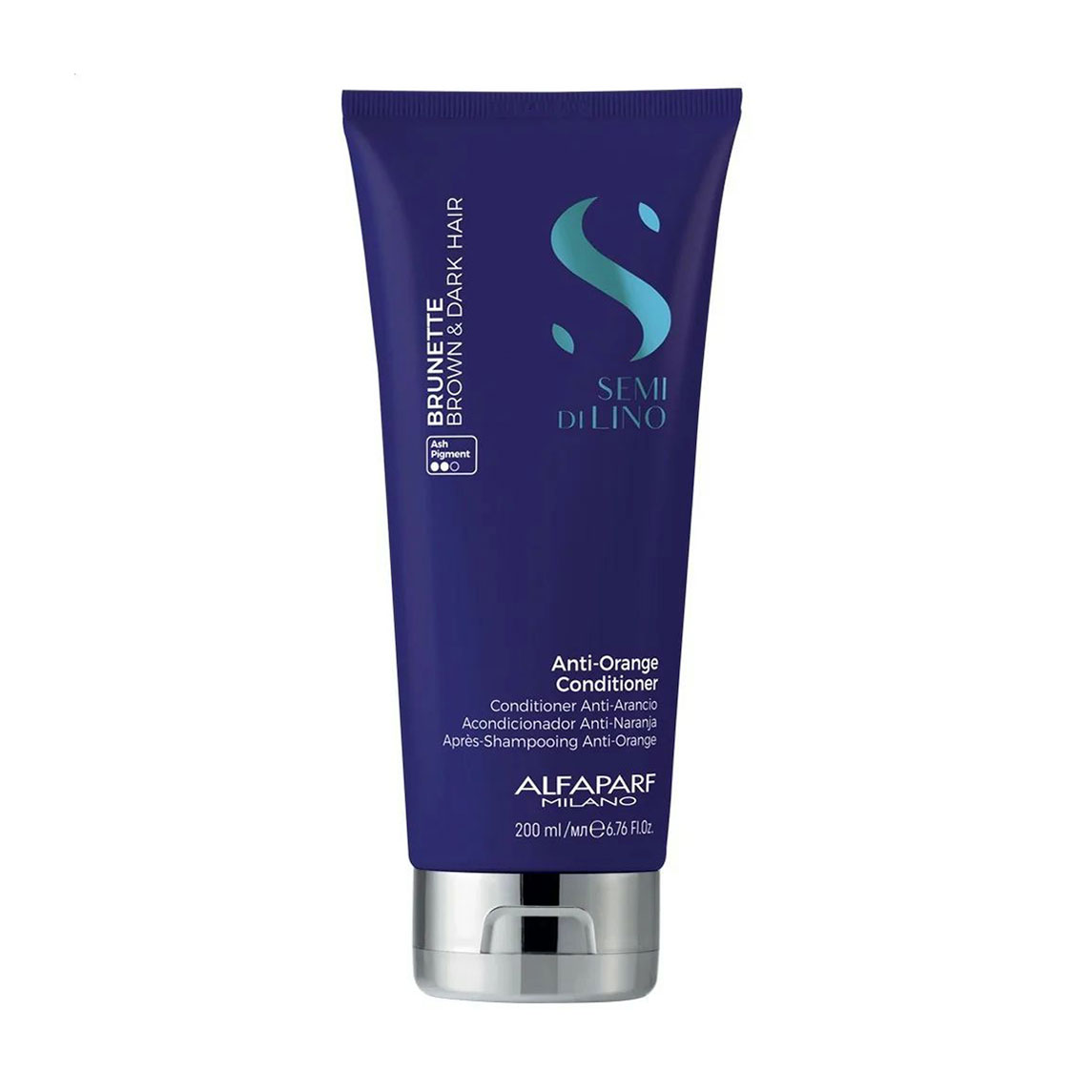 

Кондиціонер Alfaparf Semi Di Lino Brunette Anti-Orange Conditioner для каштанового та темного волосся, 200 мл