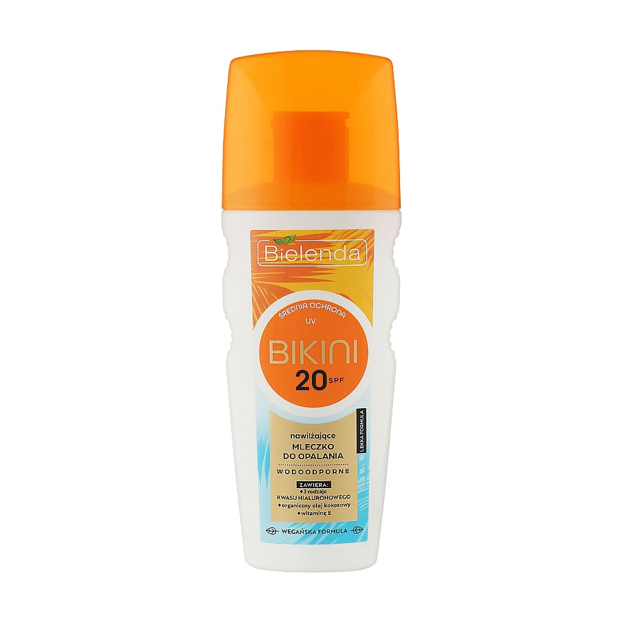 

Уцінка! Зволожувальний сонцезахисний лосьйон для засмаги Bielenda Bikini Sun Lotion SPF 20, 175 мл