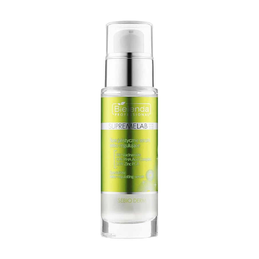 

Уцінка! Себорегулювальна сироватка для обличчя Bielenda Professional Supremelab Sebio Derm Specialized Sebo-Regulating Serum, 30 мл