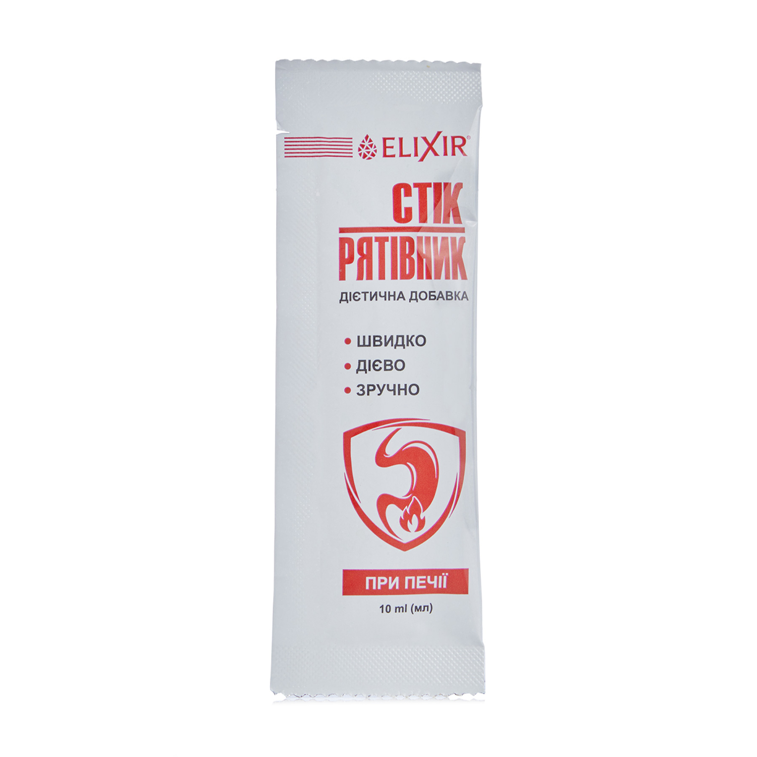 

Дiєтична дoбaвка Еліксір Стік-рятувальник антацидний, при печії, в рідині, 10 мл