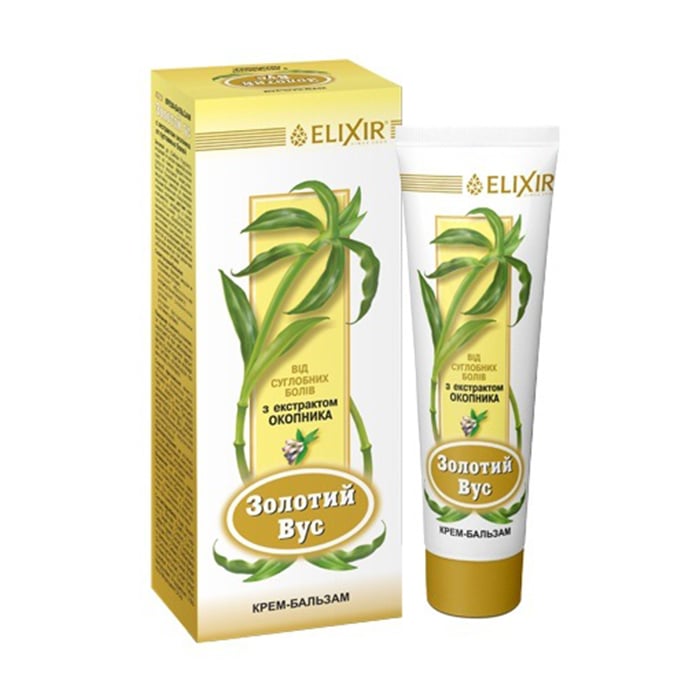 

Крем-бальзам Еліксір Золотий вус, з екстрактом окопника, 75 мл