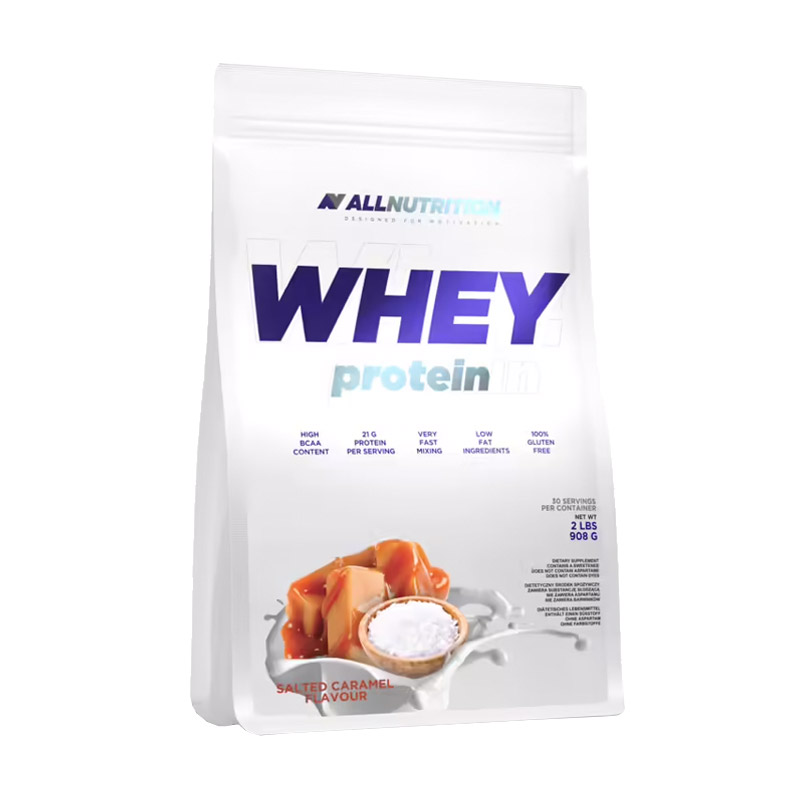 

Протеїн AllNutrition Whey Protein в порошку, зі смаком солоної карамелі, 908 г