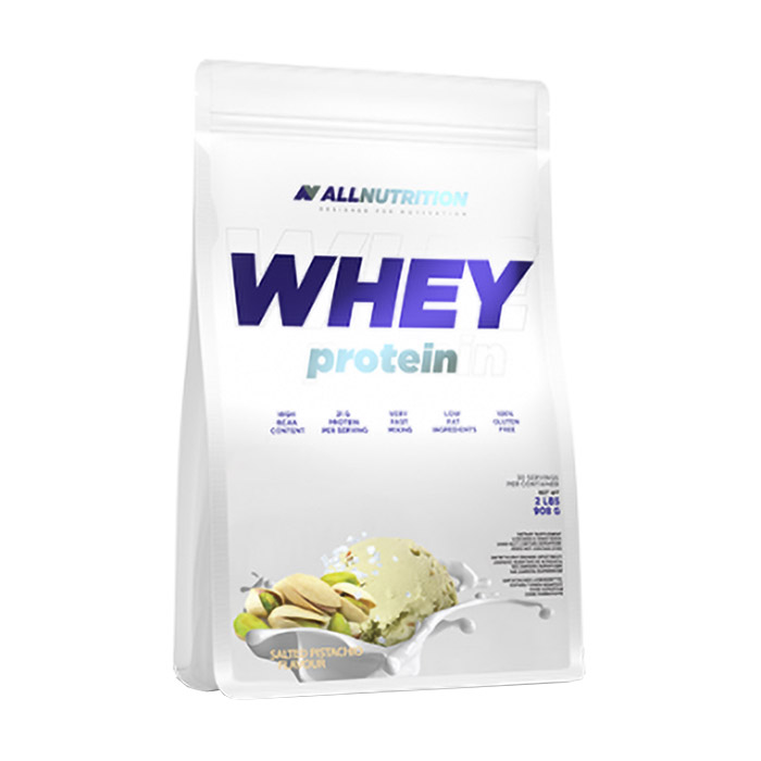 

Протеїн AllNutrition Whey Protein в порошку, зі смаком солоної фісташки, 908 г