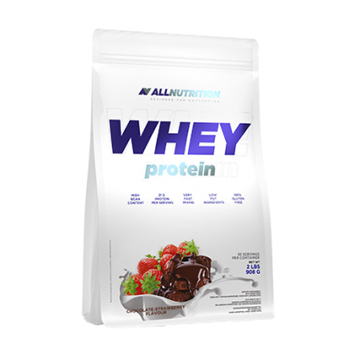 

Протеїн AllNutrition Whey Protein Полуниця з шоколадом, в порошку, 908 г