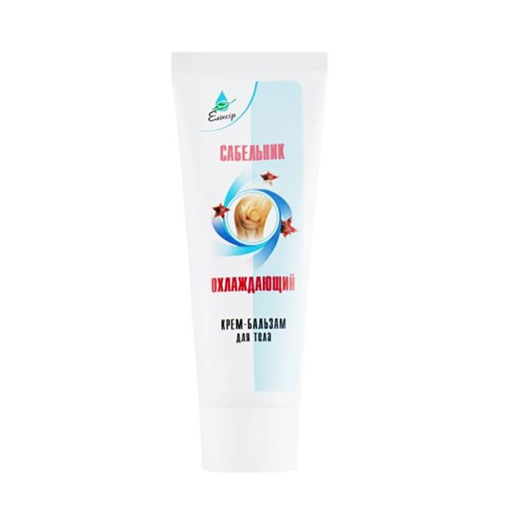 

Охолоджувальний крем-бальзам для тіла Еліксір Шабельник, 75 мл