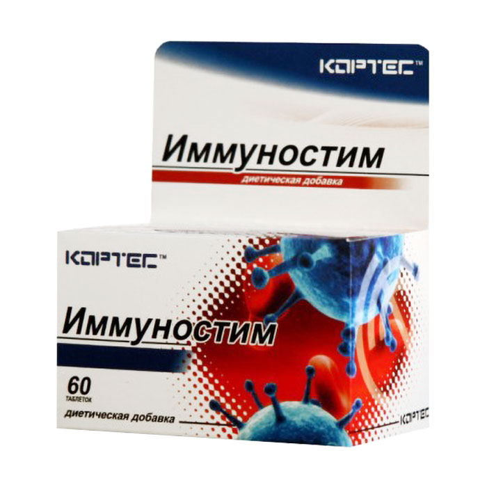 

Дiєтична дoбaвка Кортес Імуностим, 60 таблеток
