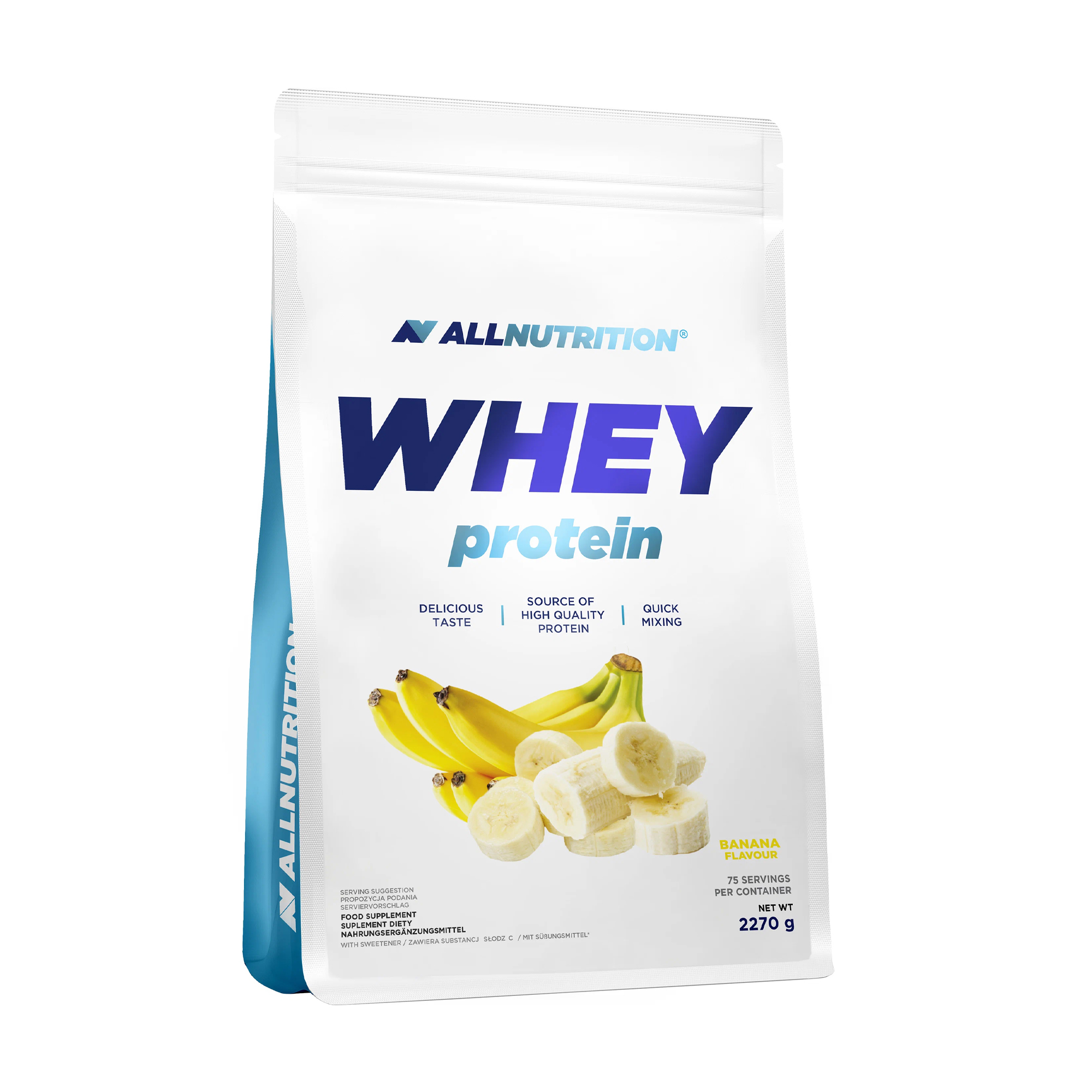 

Протеїн AllNutrition Whey Protein в порошку, зі смаком банана, 2.27 кг