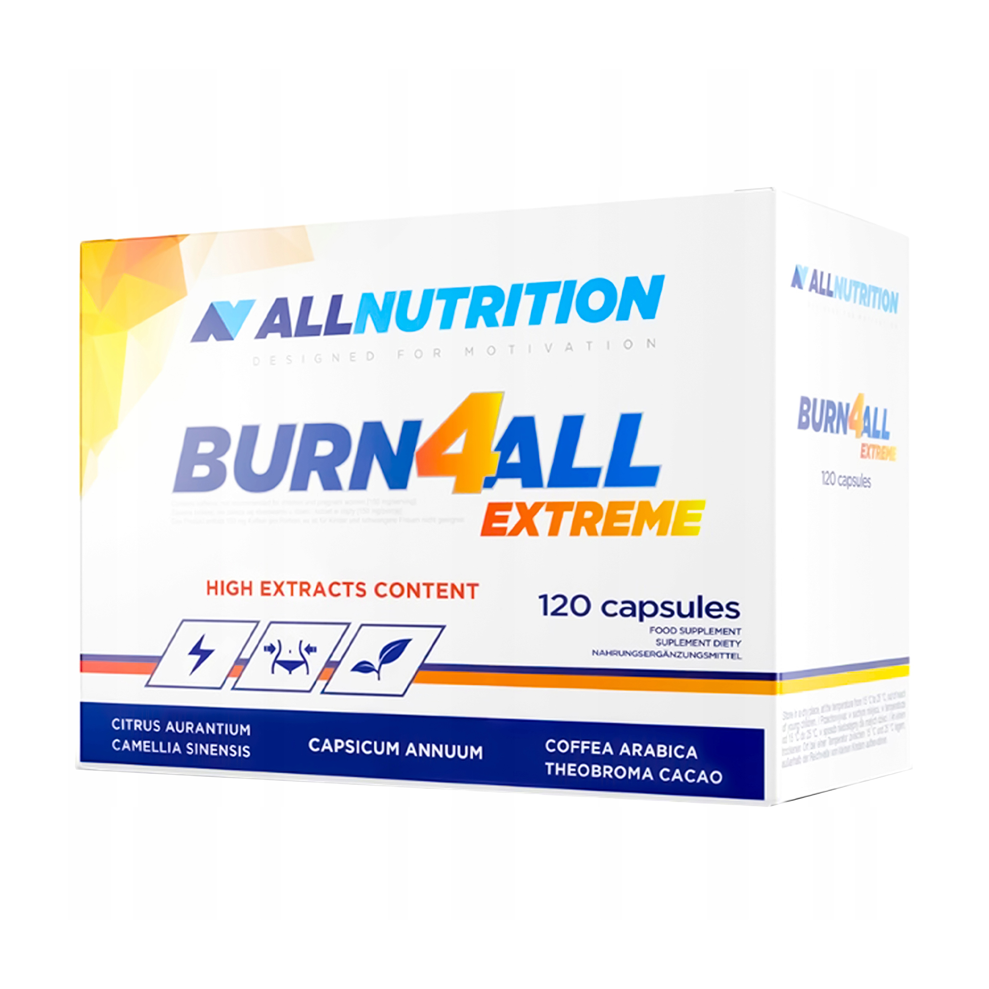 

Жироспалювач AllNutrition Burn4All Extreme, 120 капсул