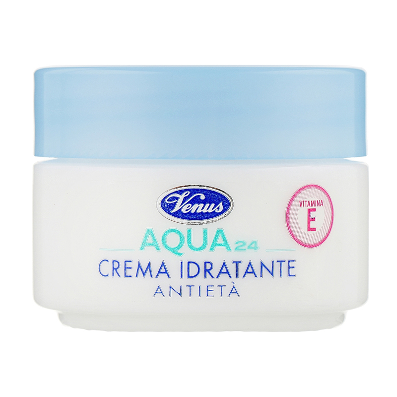 

Антивіковий зволожувальний крем для обличчя Venus Aqua 24 Anti-Aging Moisturizing Cream With Vitamin E, 50 мл