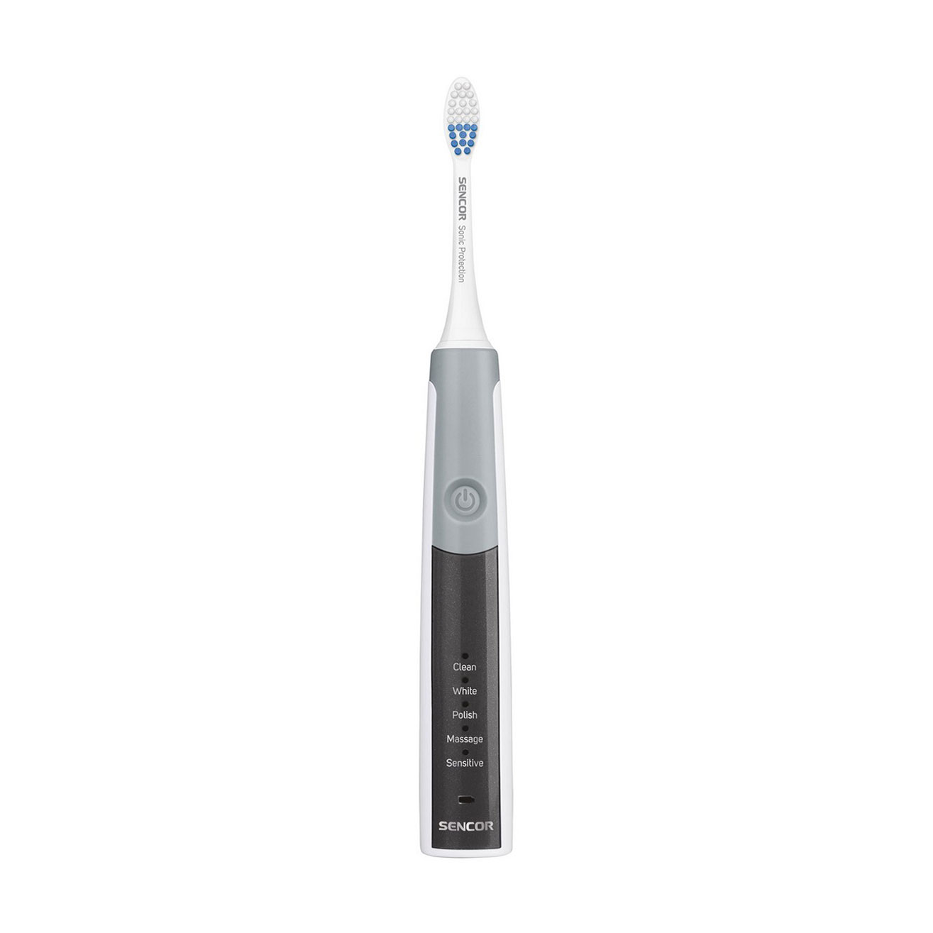

Зубна електрощітка Sencor Electric Sonic Toothbrush SOC 2201RS біло-сіра, 1 шт