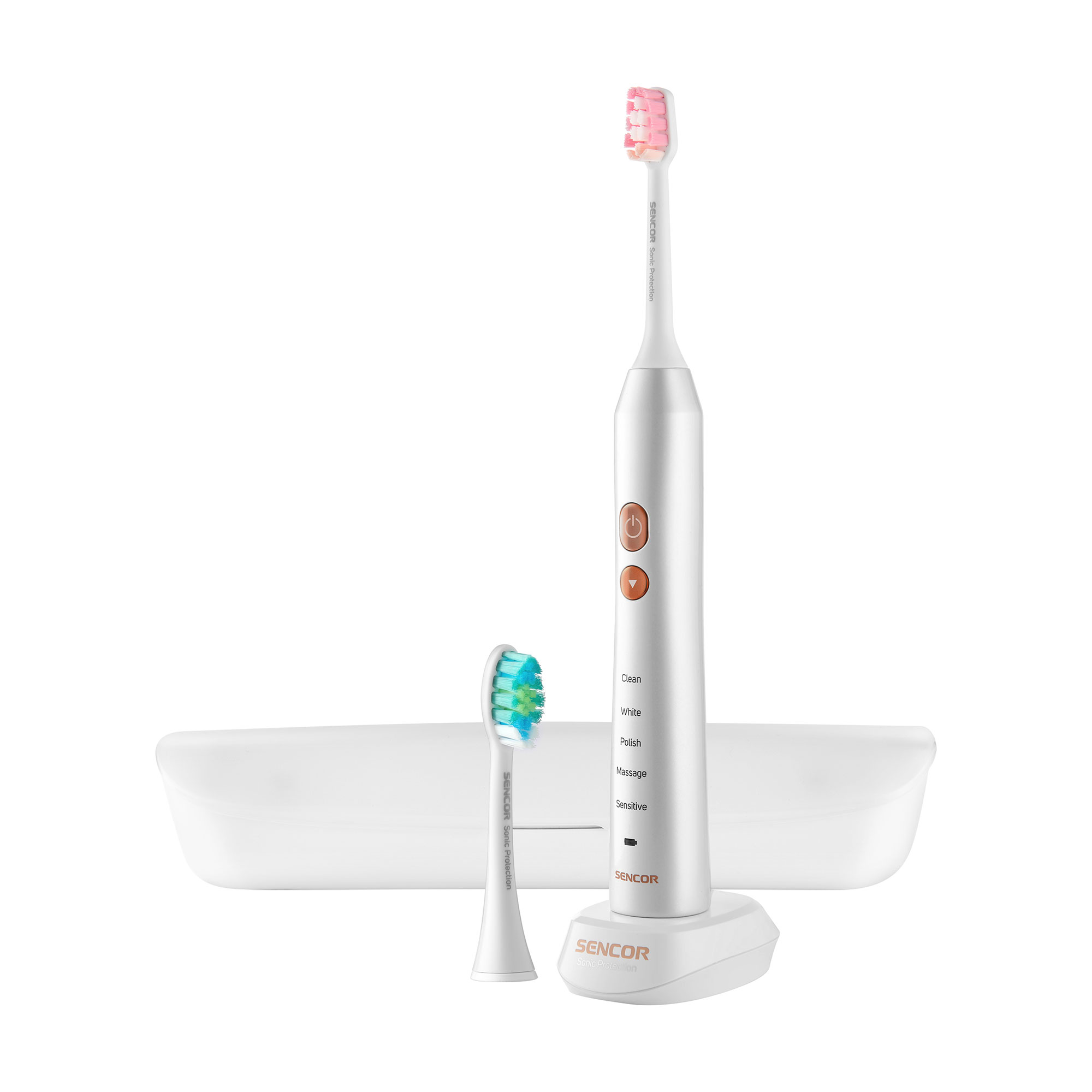

Зубна електрощітка Sencor Electric Sonic Toothbrush SOC 3313PW біла, 1 шт