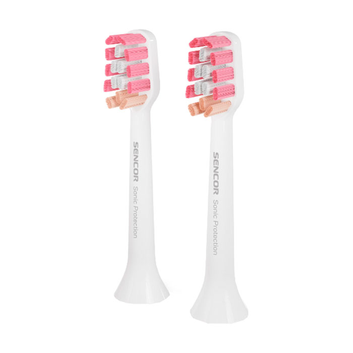 Акция на Змінні насадки для електричної зубної щітки Sencor Toothbrush Heads SOX 016 білі, 2 шт от Eva