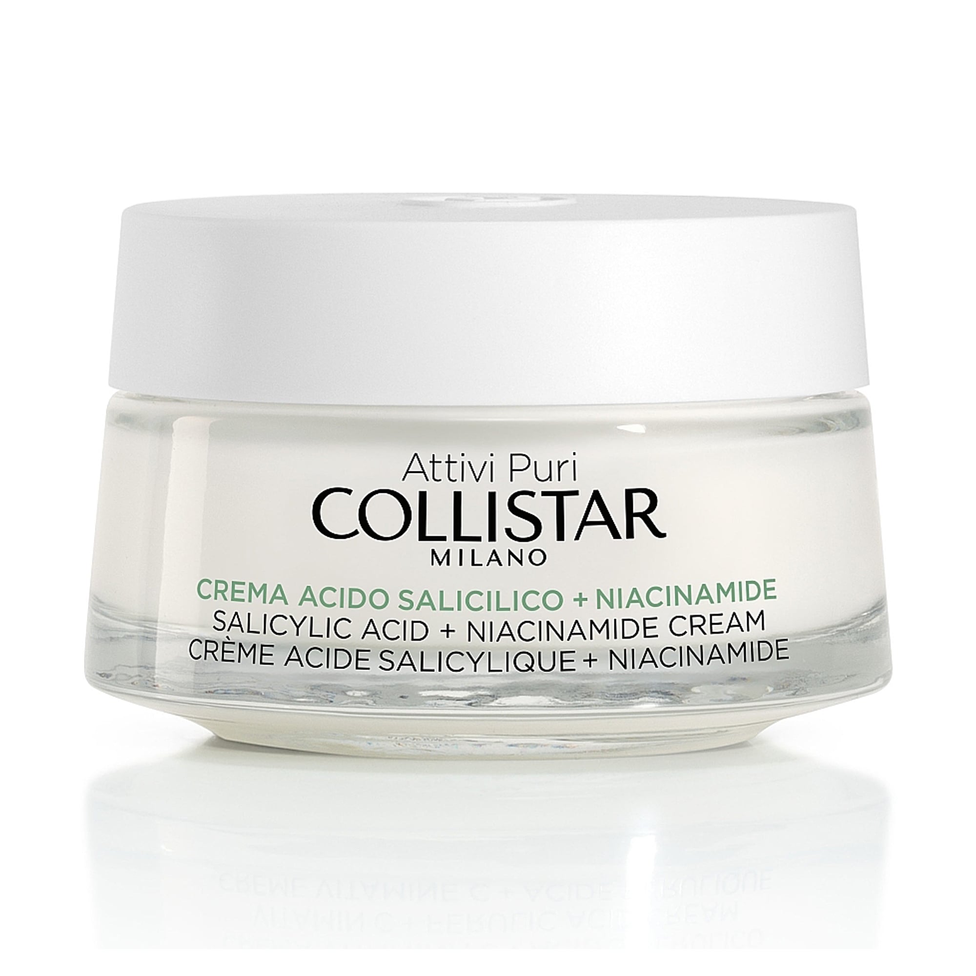 Крем для обличчя Collistar Attivi Puri Salicylic Acid + Niacinamide Cream з саліциловою кислотою та ніацинамідом, 50 мл