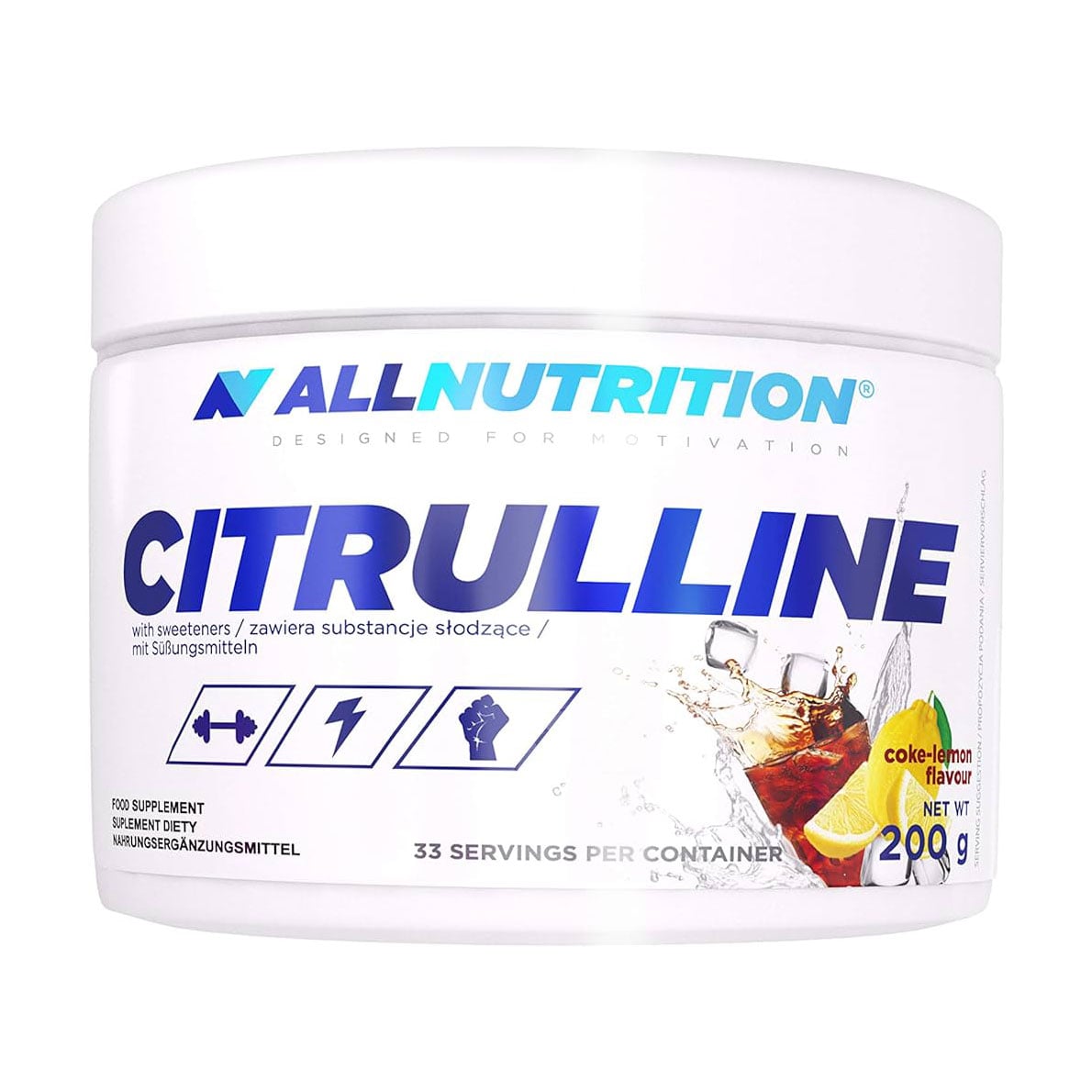 

Цитрулін AllNutrition Citrulline в порошку, зі смаком коли та лимона, 200 г