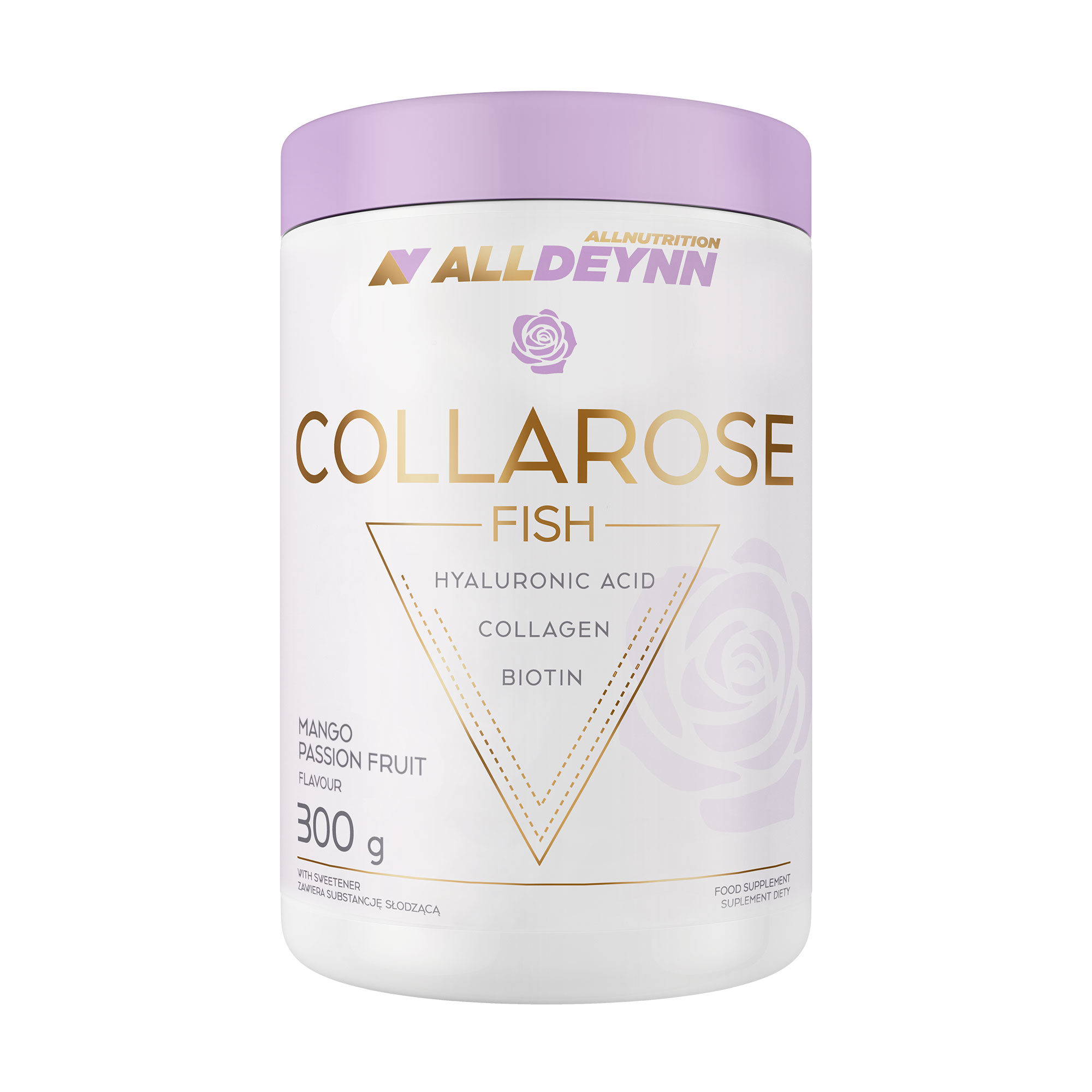 

Колаген AllNutrition AllDeynn Collarose Fish Манго-маракуйя, в порошку, 300 г