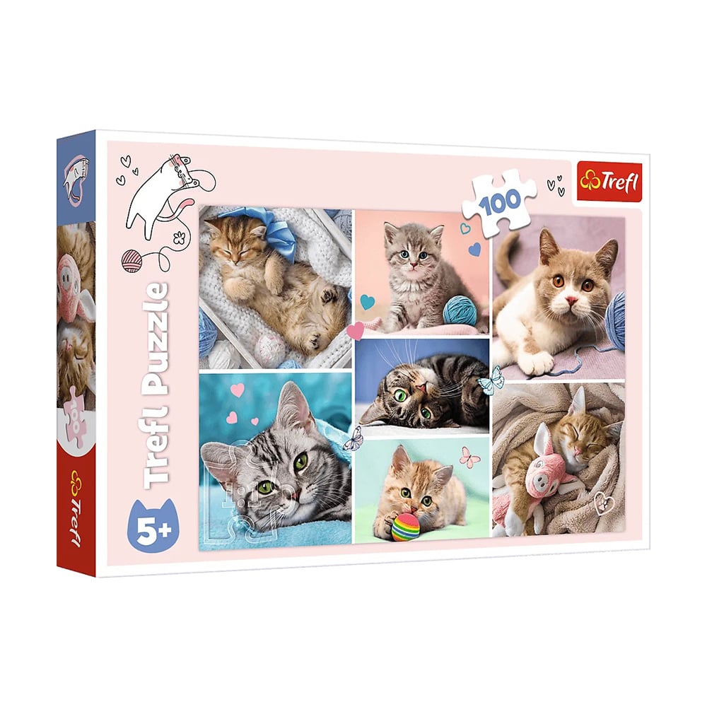 

Пазли Trefl У котячому світі, від 5 років, 100 елементів (16420)