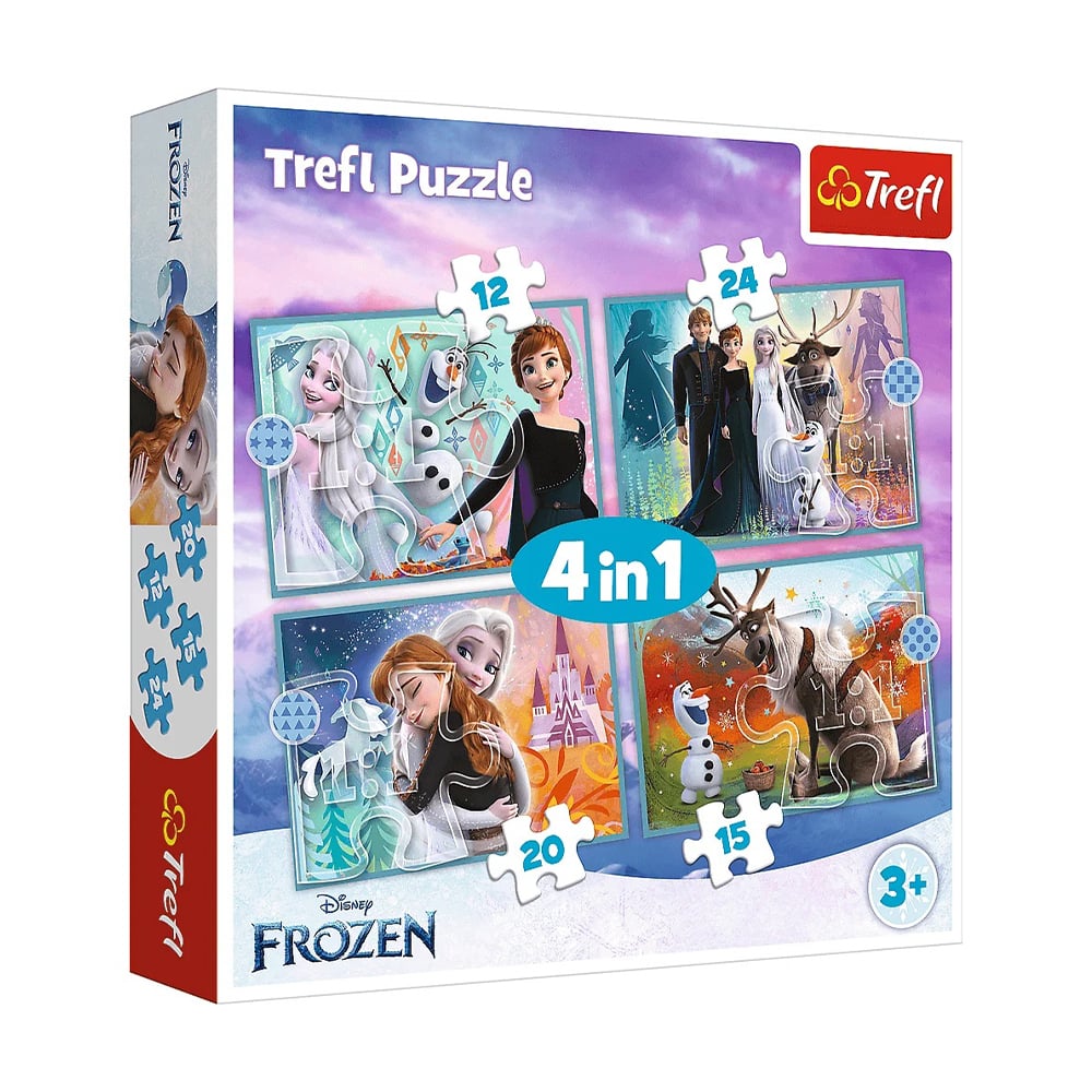 

Пазли 4в1 Trefl Disney Frozen Дивовижний світ, від 3 років, 71 елемент (34381)