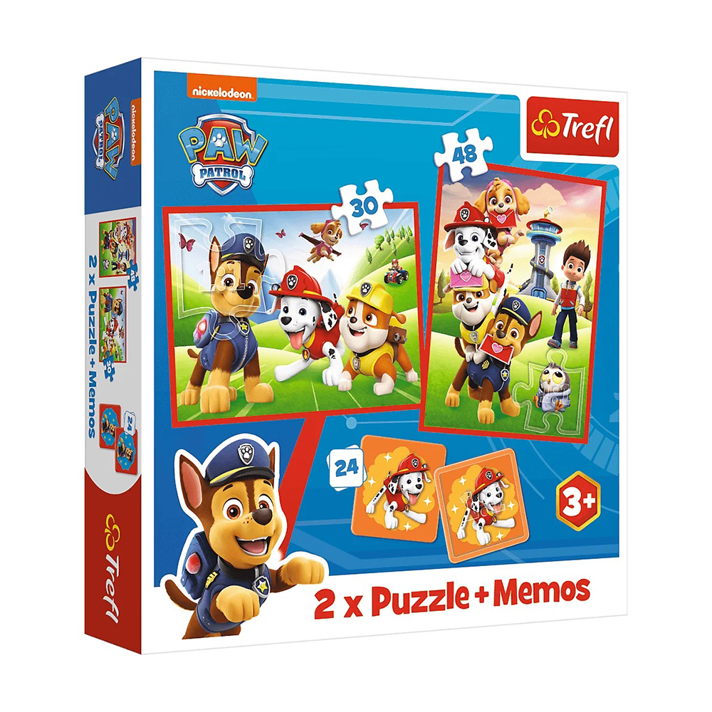 

Пазли 2в1 Trefl Paw Patrol Патрульна команда в дії, від 3 років, 102 елементи (93337)