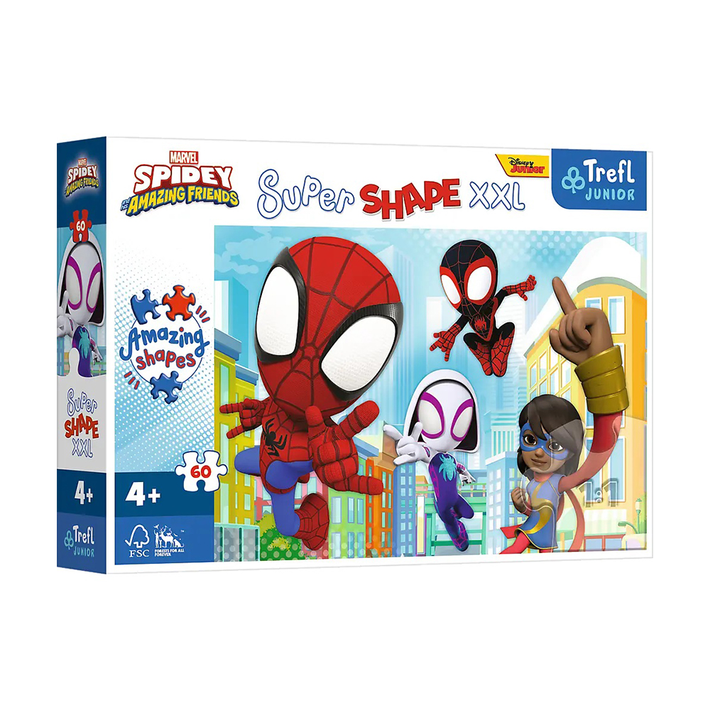 

Пазли Trefl Marvel Spidey Amazing Friends Розумне свято, від 4 років, 60 елементів (50012)