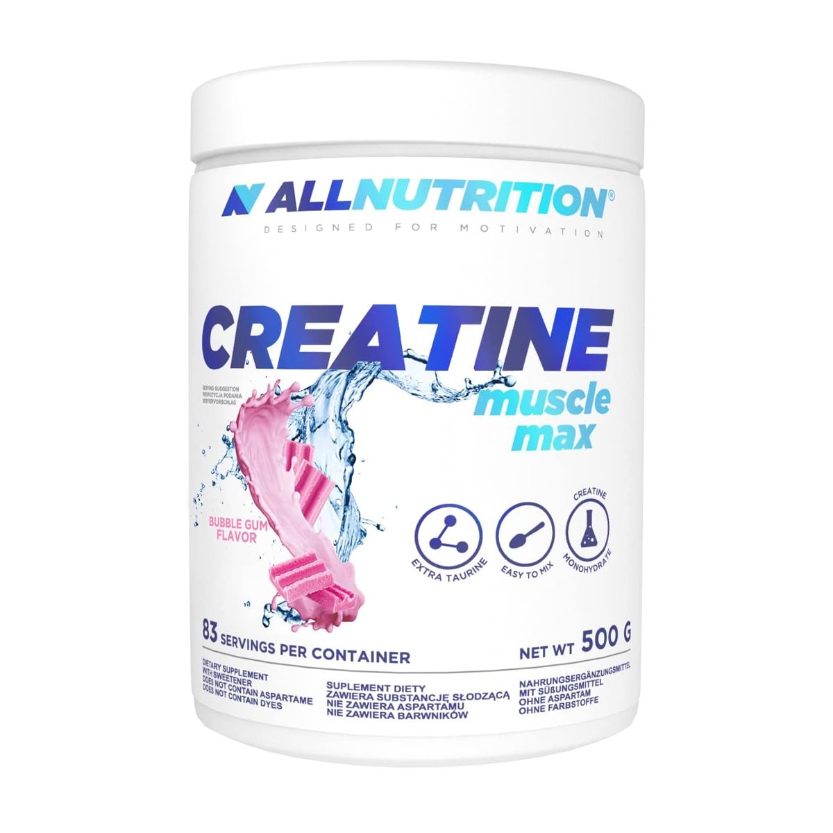 

Креатин AllNutrition Creatine Muscle Max Бабл Гам, в порошку, 500 г