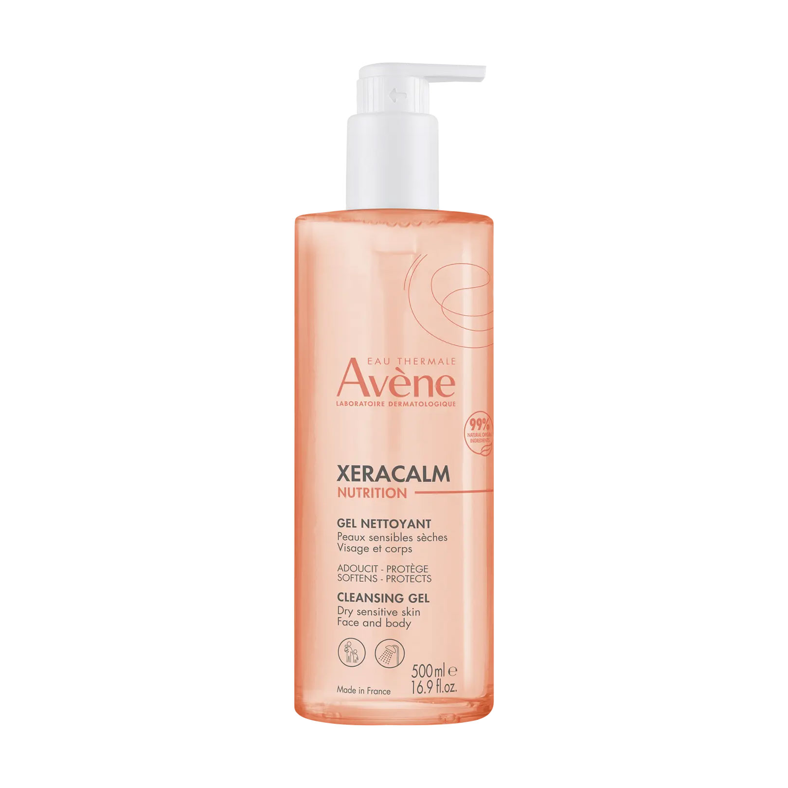 

Очищувальний гель для обличчя та тіла Avene XeraCalm Nutrition Cleansing Gel, 500 мл