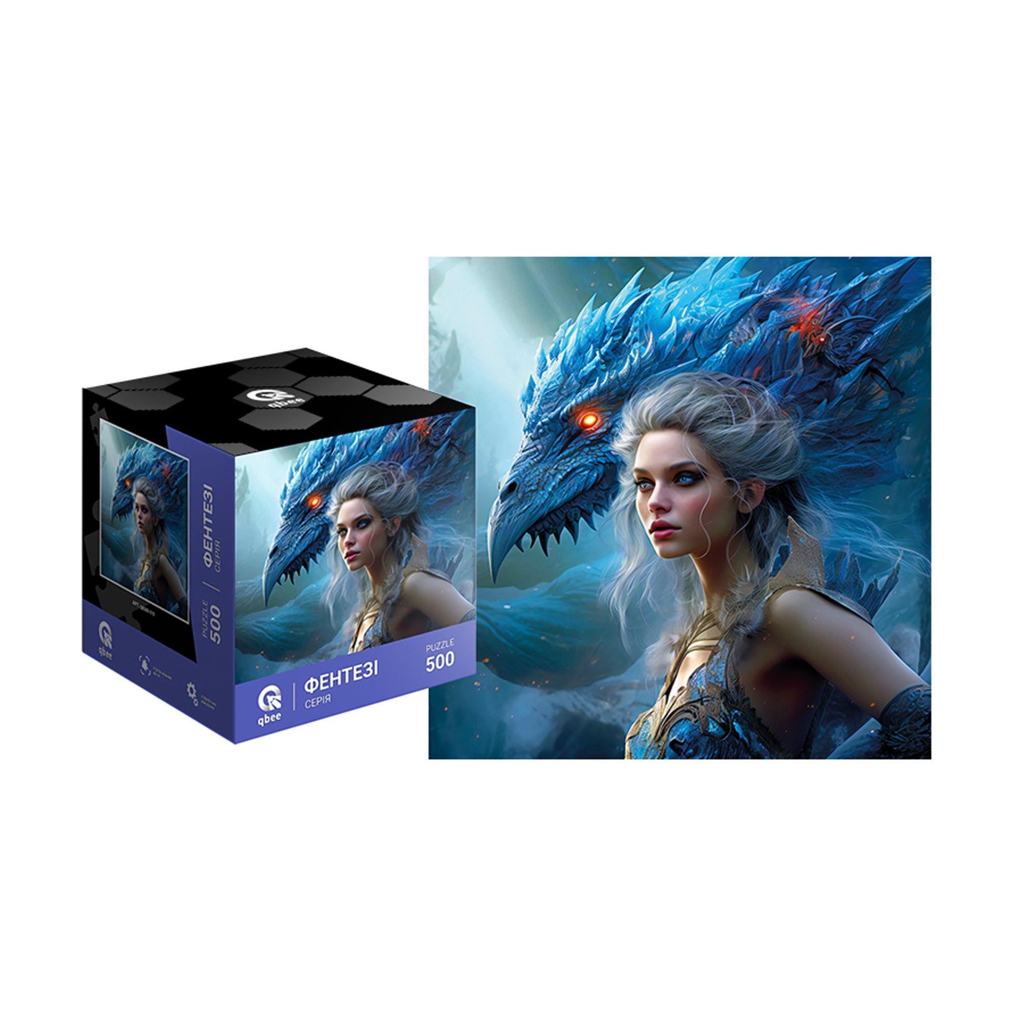 

Пазли Qbee Володарка Дракона, від 3 років, 500 елементів (QB500-010)