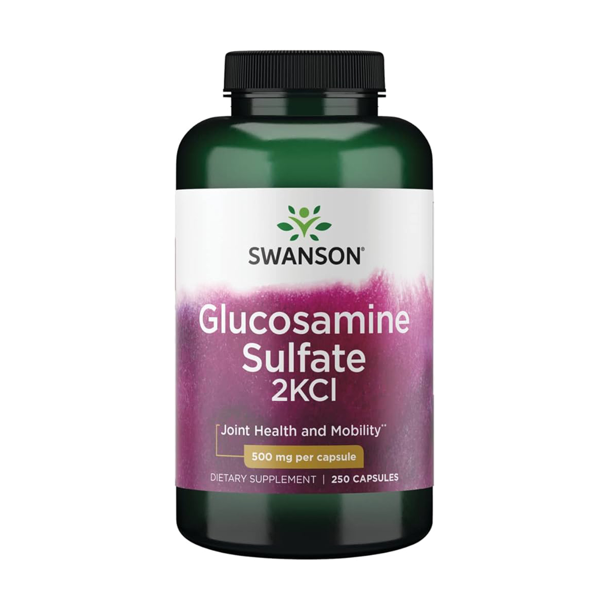 

Сульфат глюкозаміну Swanson Glucosamine Sulfate 2KCI 500 мг, 250 капсул