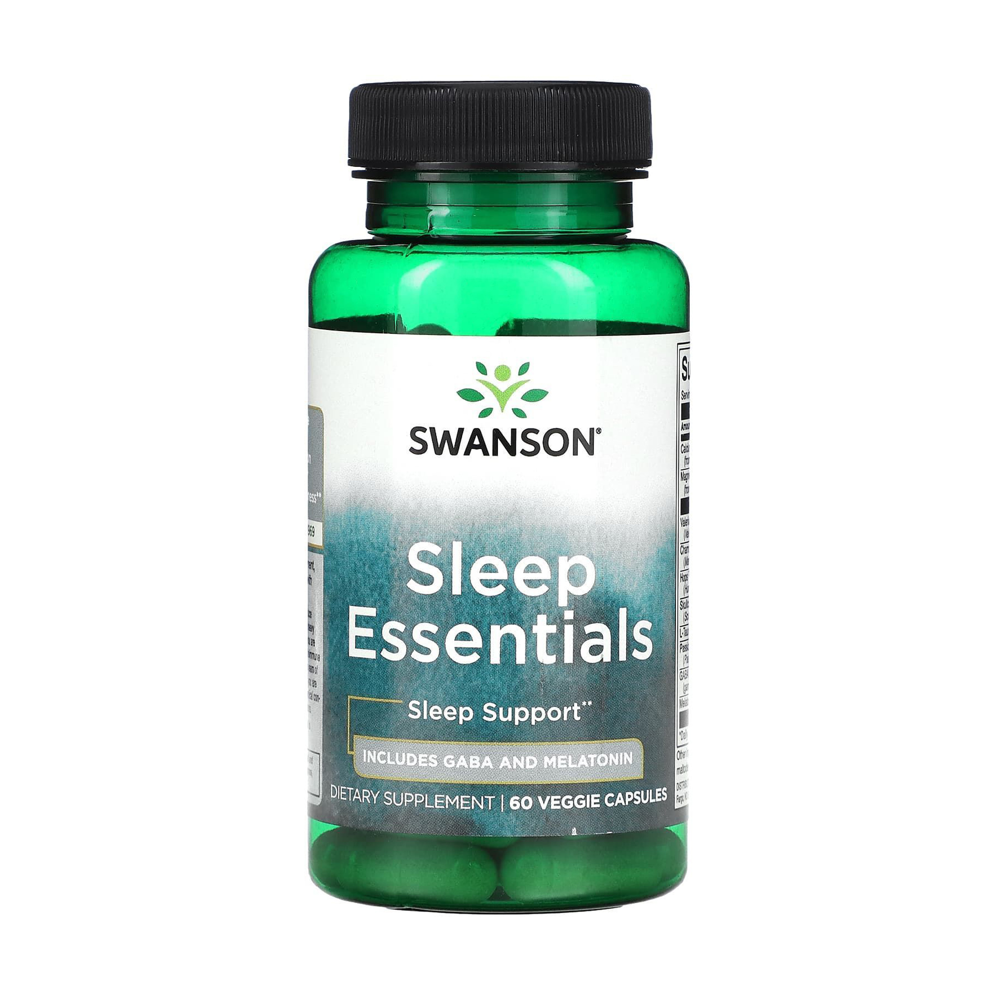 

Комплекс для сну Swanson Sleep Essentials, 60 веганських капсул