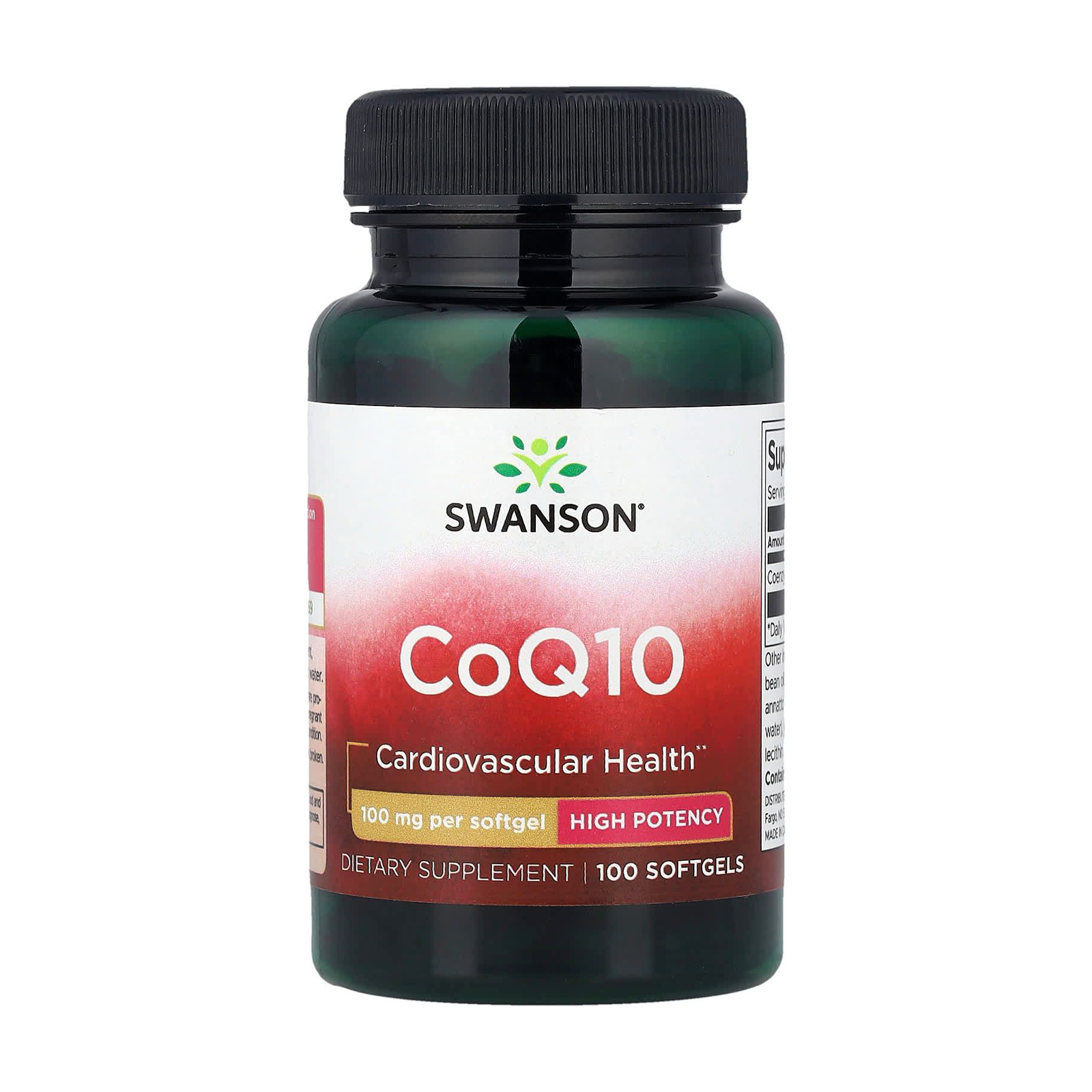 

Коензим Q10 Swanson COQ10 High Potency, 100 мг, 100 гелевих капсул