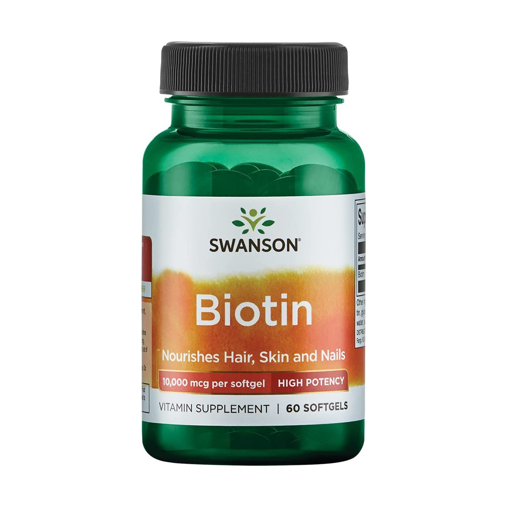 

Біотин Swanson Biotin 10000 мкг, 60 капсул