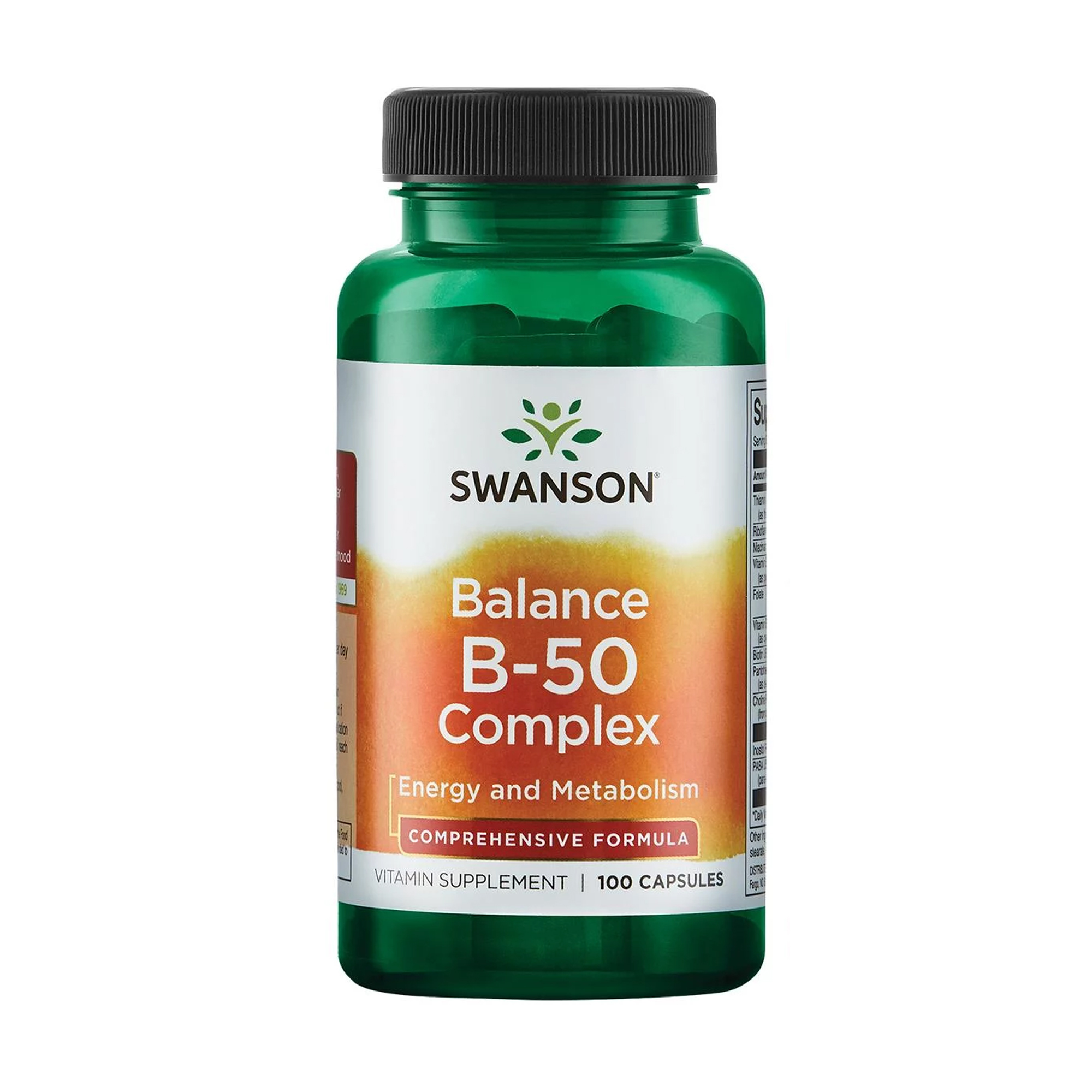 

Вітаміни групи B Swanson Balance B-50 Complex, 100 капсул