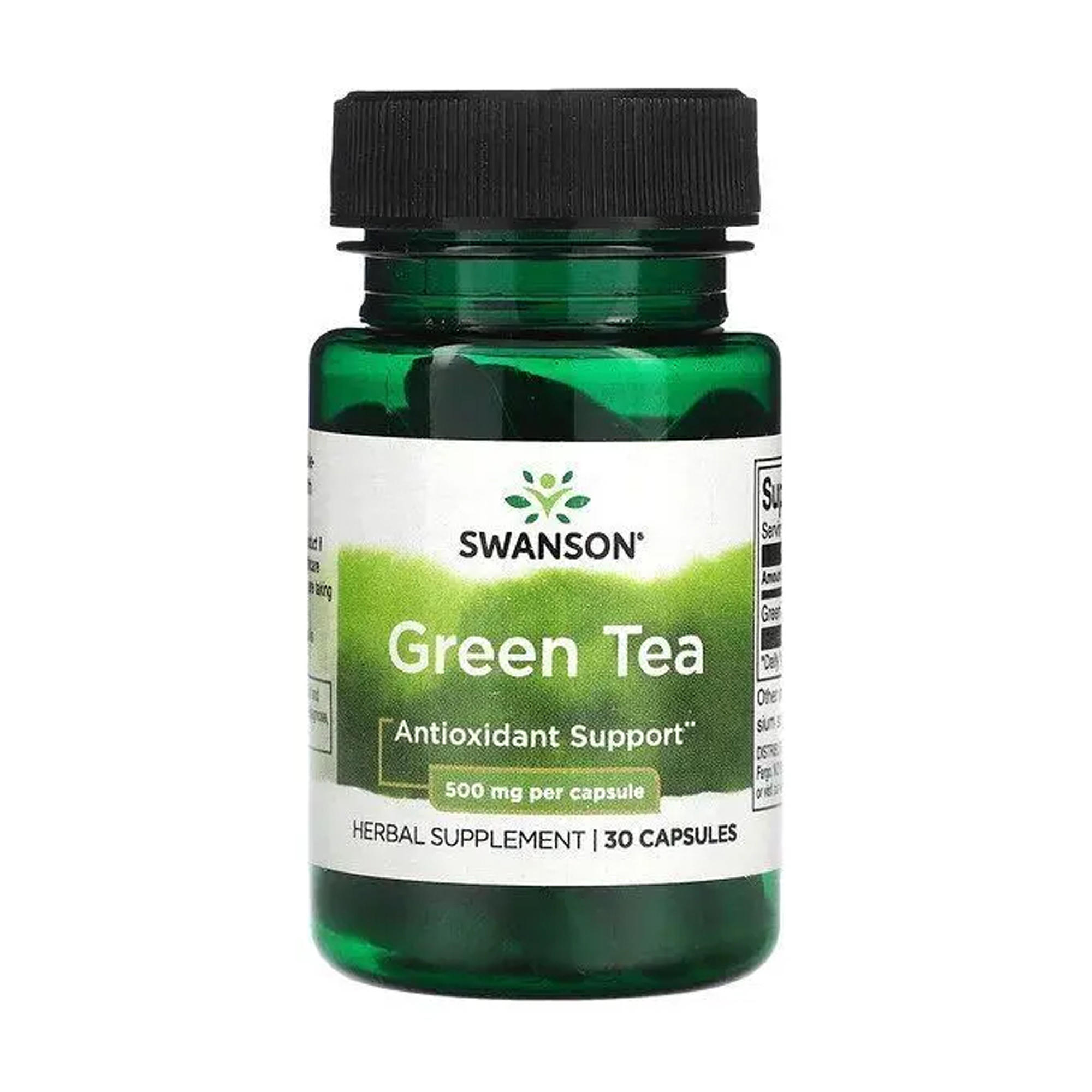 

Екстракт зеленого чаю Swanson Green Tea Extract 500 мг, 30 капсул