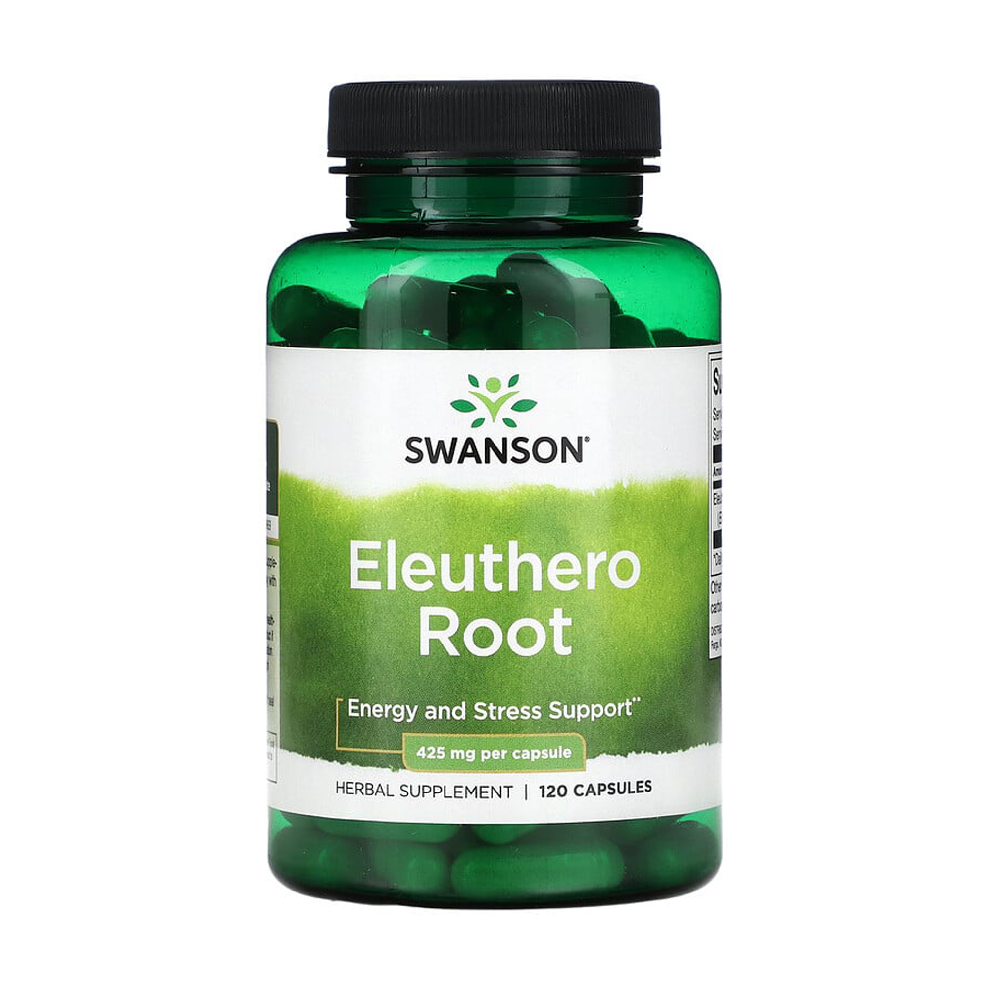 

Корінь елеутерококка Swanson Eleuthero Root 425 мг, 120 капсул