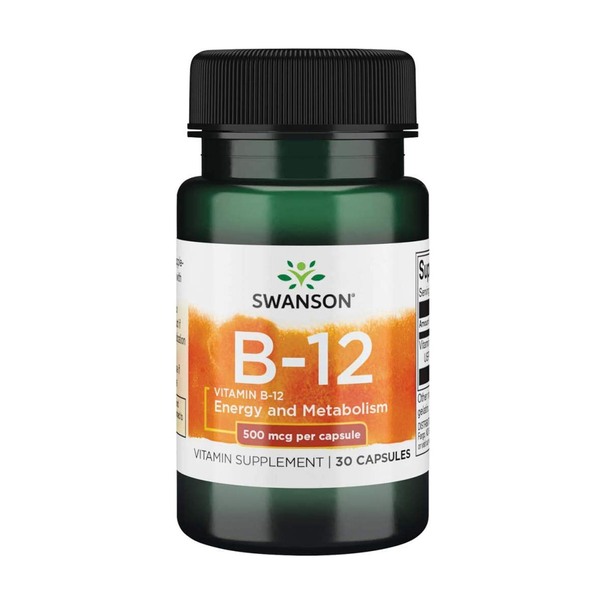 

Вітамін B12 Swanson Vitamin B12, 500 мкг, 30 капсул